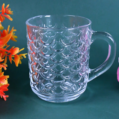 Glass Coffee  Tea Cup  Mug With Handle (6 Pcs Set)