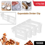 Expandable fridge drawer partition clips made from durable PP plastic.