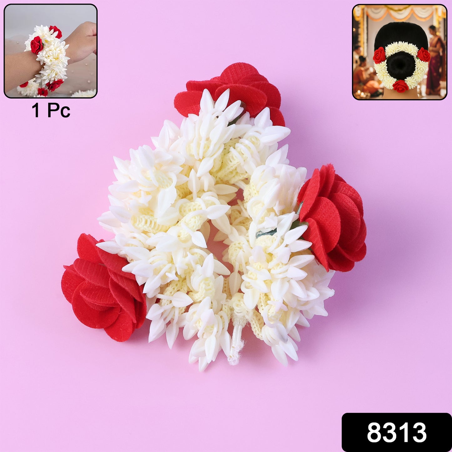 Traditional Artificial Flower Gajra (1 Pc)