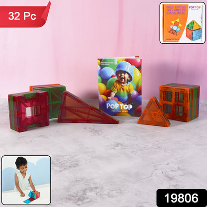Magnetic Building Tiles - (32pc  Set)
