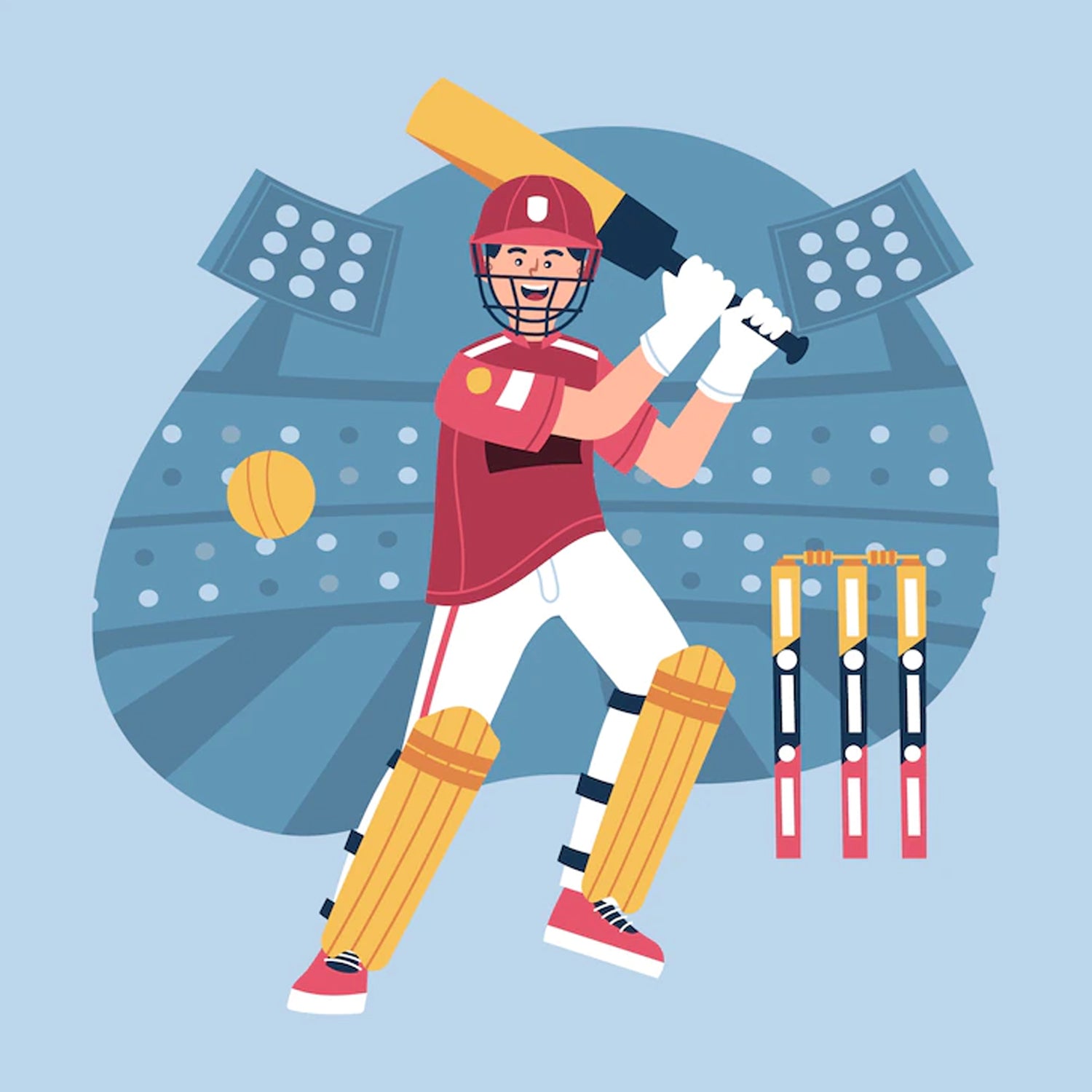 8022a Plastic Cricket Bat And Ball Toy For Kids