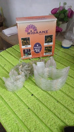 Packaging for the Indo Glow 12 Diya Curtain String Lights.