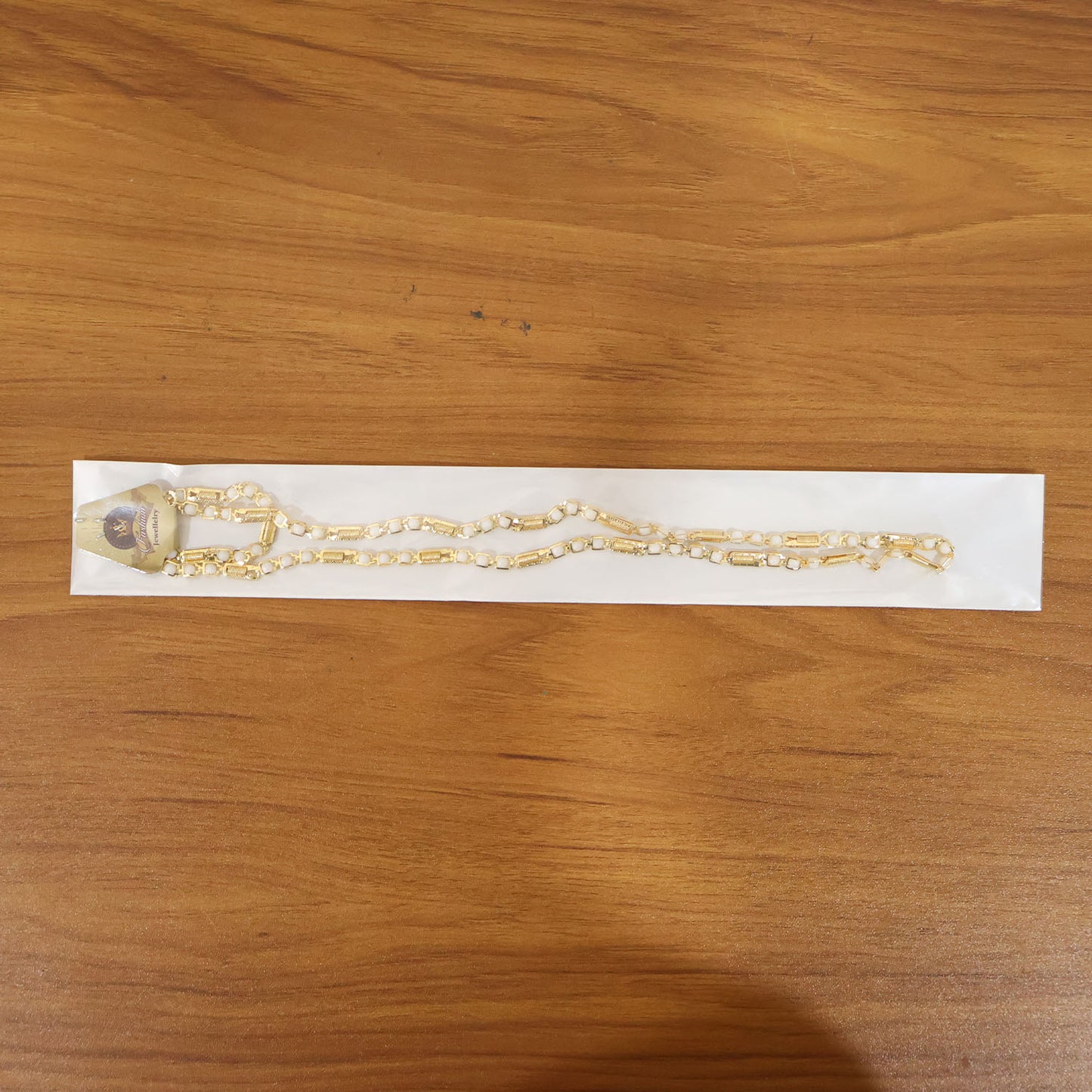 Gold-tone Designer Chain Necklace (1 Pc)