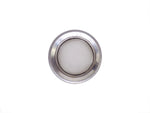 Side view of the anti-clog sink strainer, highlighting its compact and robust construction.