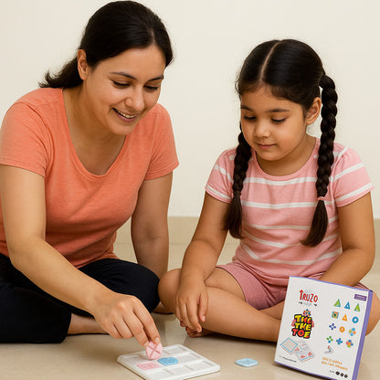 Tic Tac Toe Classic Strategy Board Game For Kids (1 Set)
