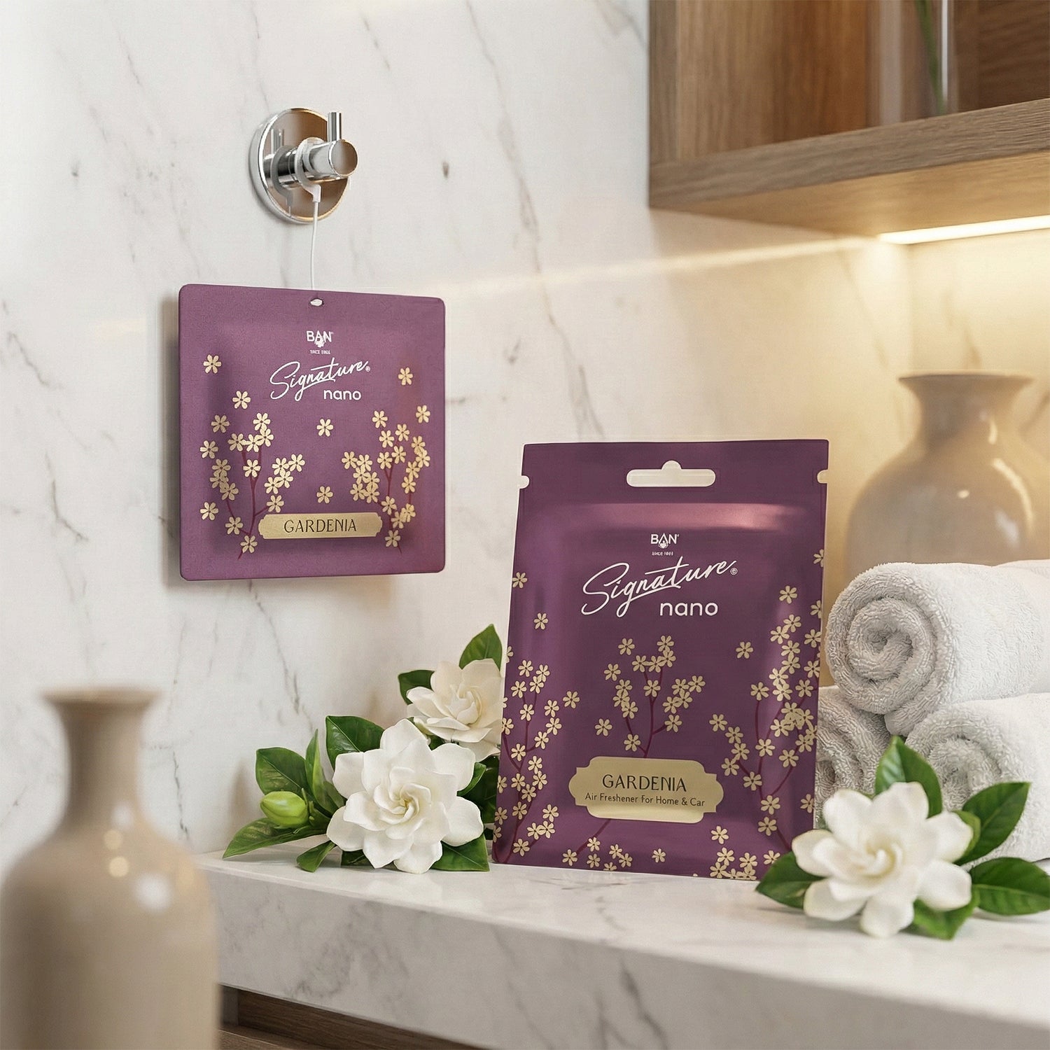 Gardenia Fragrance Hanging Air Freshener Sachet (Mix Fragrance  1 Pc  10g)