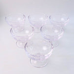 Crystal clear sundae glass dessert bowl enhancing dessert presentation
