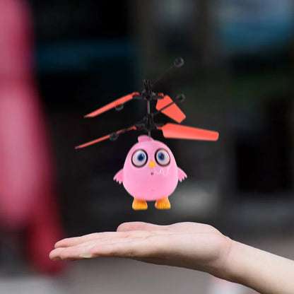 Flying Bird Rc Toy With Led Amp Remote Control  Pink Owl Design (1 Set)
