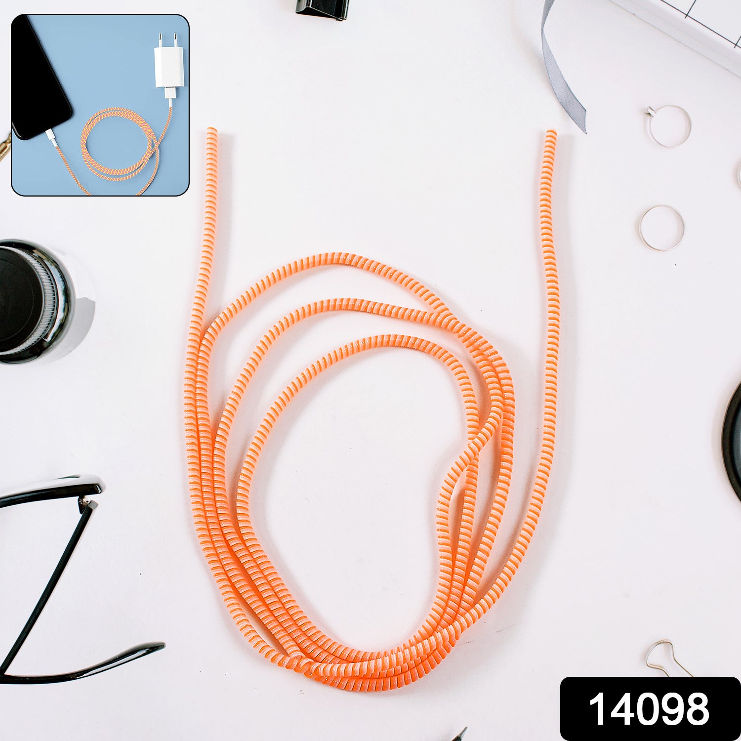 Flexible Spiral Cable Protector Sleeve (1 Pc)