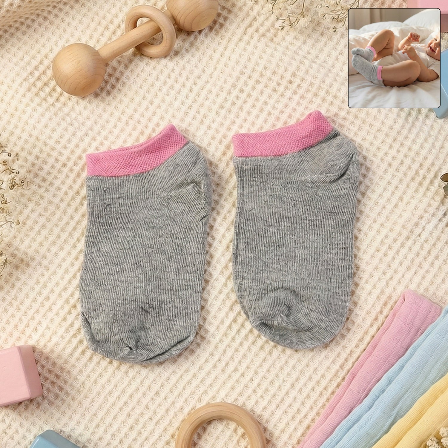 Premium Soft Light Socks (1 Pair  Small  Kids)