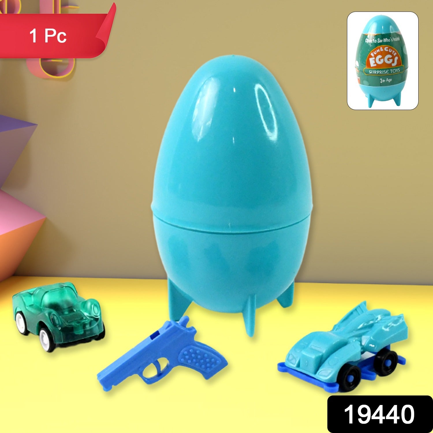 Aditi Fun  Cute Surprise Eggs Toy For Kids (1 Pc)