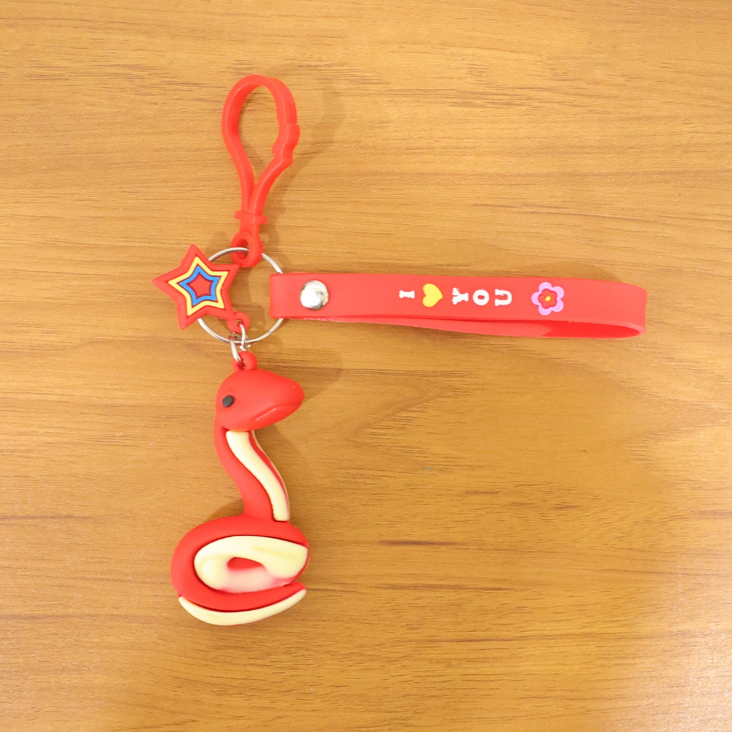 Cute Snake Shape Keychain (1 Pc)
