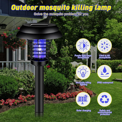 Big Garden Lighting Uv Led Solar Powered Mosquito Trap And Bug Zapper (1 Pc)