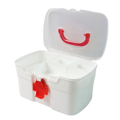6412 Medical Box 1 Pieceindoor Outdoor Medical Utilitymedicine Storage Boxdetachable Tray Medical Box Multi Purpose Regular Medicine First Aid Box With Handle