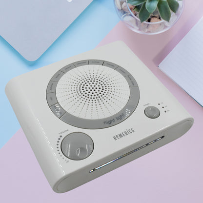 6574 Sleep Therapy Noise Sound Therapy Machine With 8 High-fidelity Soothing Sleeping  Anxiety  Stress Natural Sounds Battery Or Adaptor Charging Options 3 Auto-off Timer Option