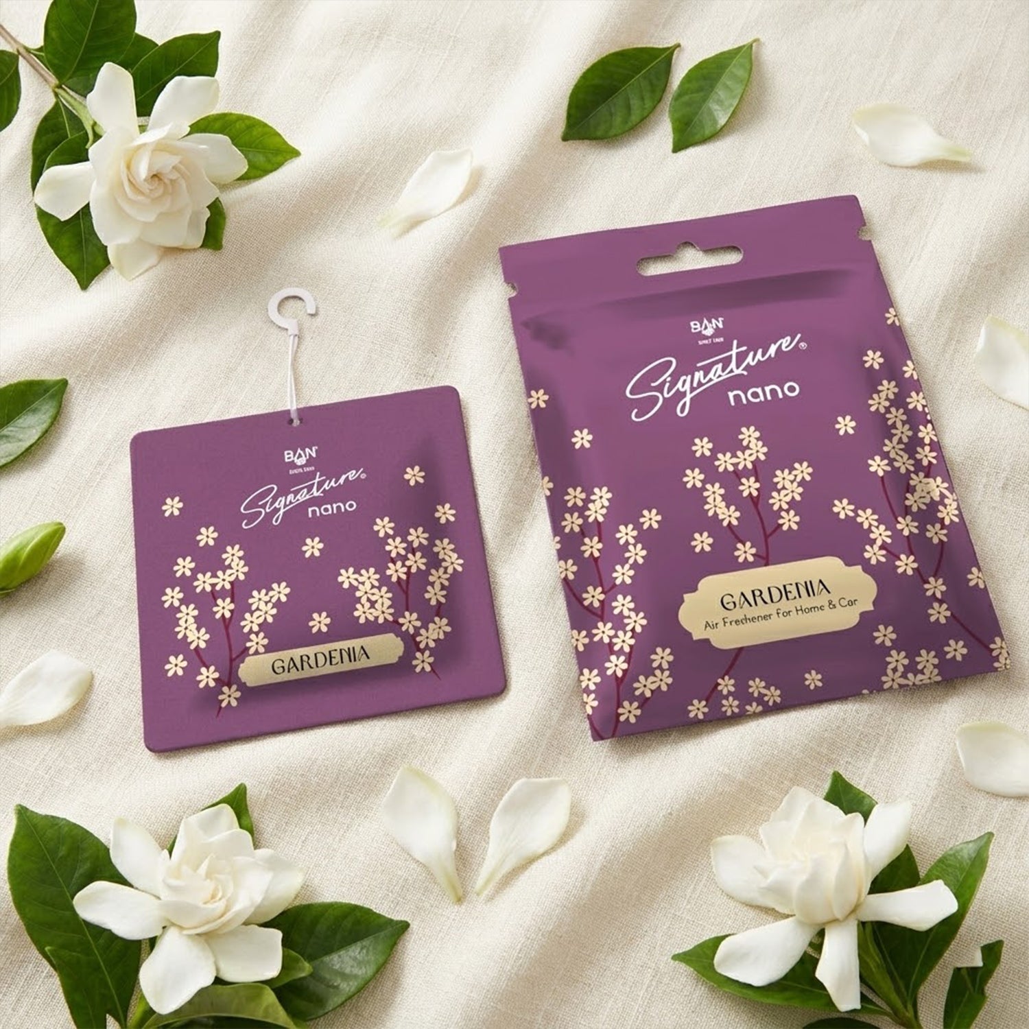 Gardenia Fragrance Hanging Air Freshener Sachet (Mix Fragrance  1 Pc  10g)