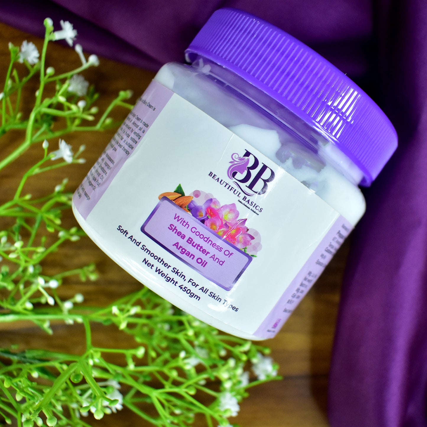 Beautiful Basics Shea Butter  Argan Oil Body Cream  450g