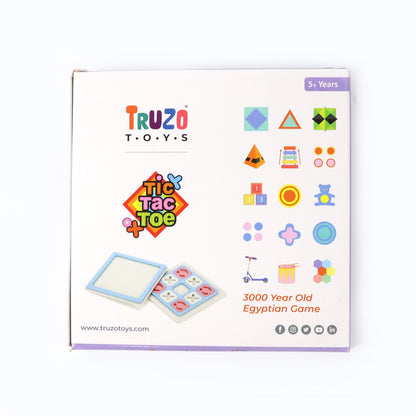 Tic Tac Toe Classic Strategy Board Game For Kids (1 Set)