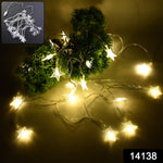 Star shaped LED decorative fairy lights powered by USB cable
