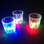 24-piece LED shot glass set with colourful flashing lights