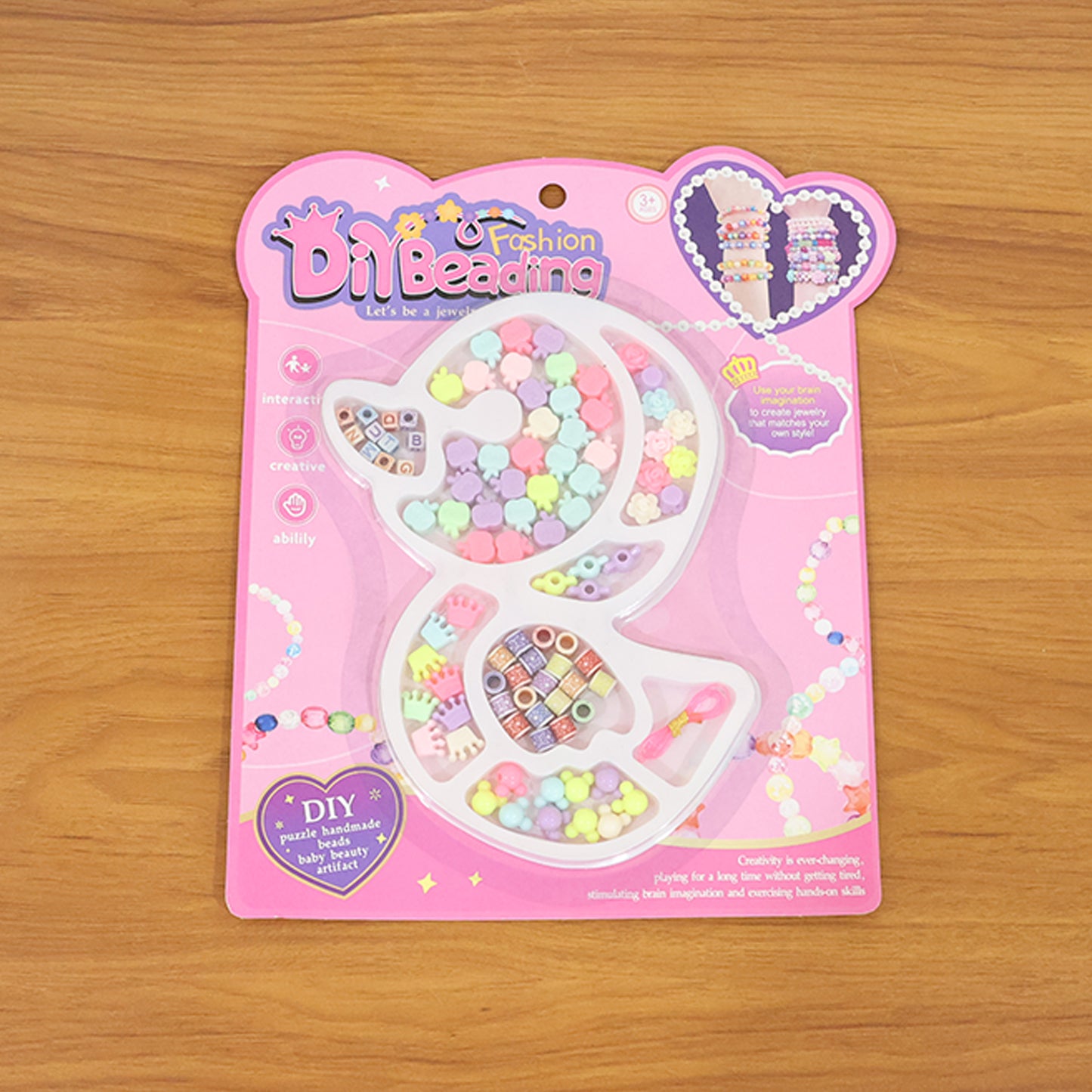 Diy Kids Beading  Jewelry Making Craft Kit (1 Set)