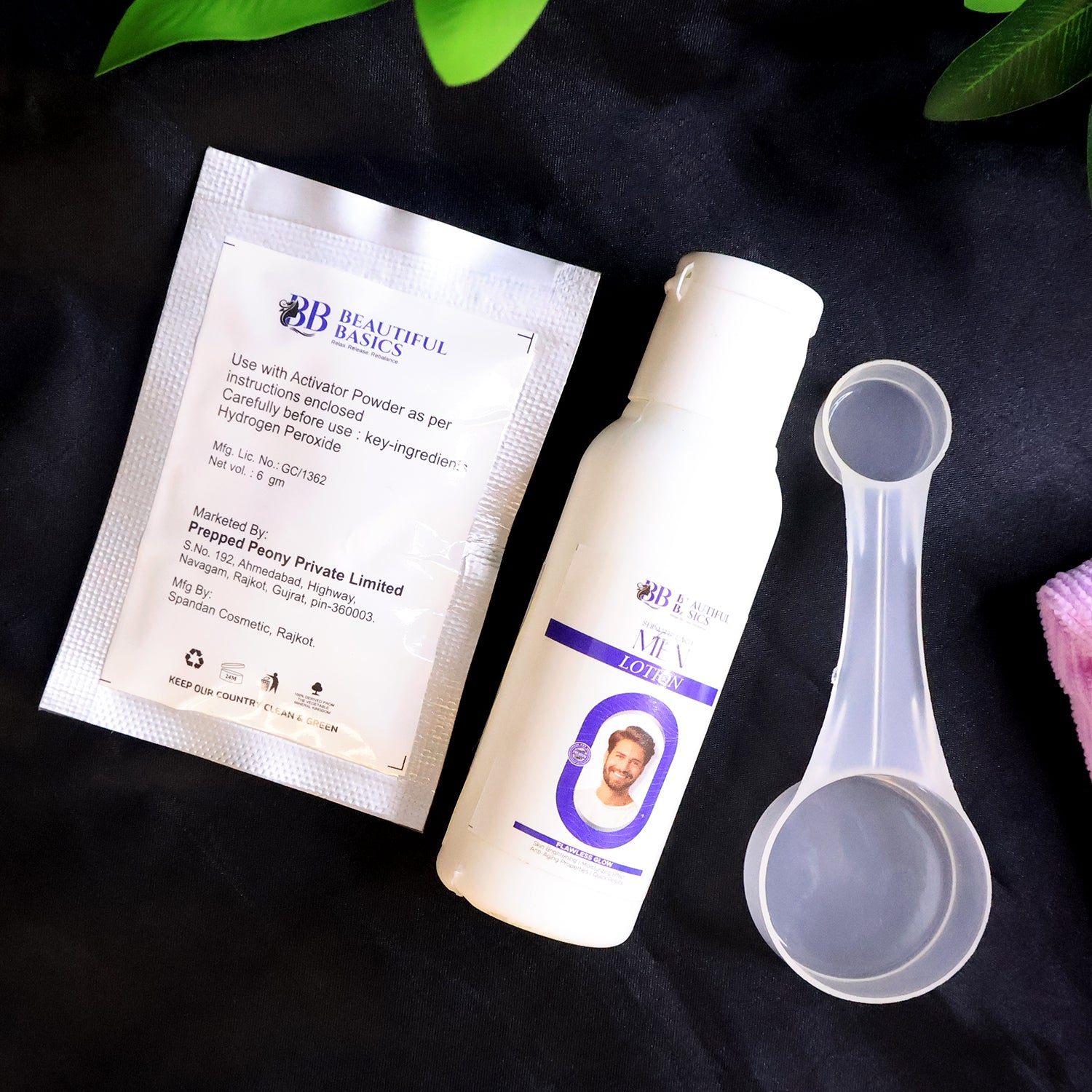 Beautiful Basics Mens Simple Bleach Cream Kit (1 Set)