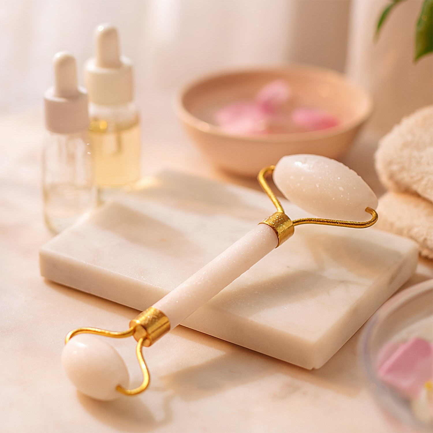 Dual-ended Face Massage Roller - (1 Pc)