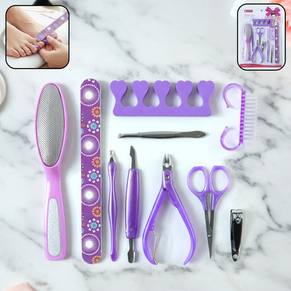 Personal Grooming Manicure  Pedicure Nail Care Tool Set (10 Pc Set)