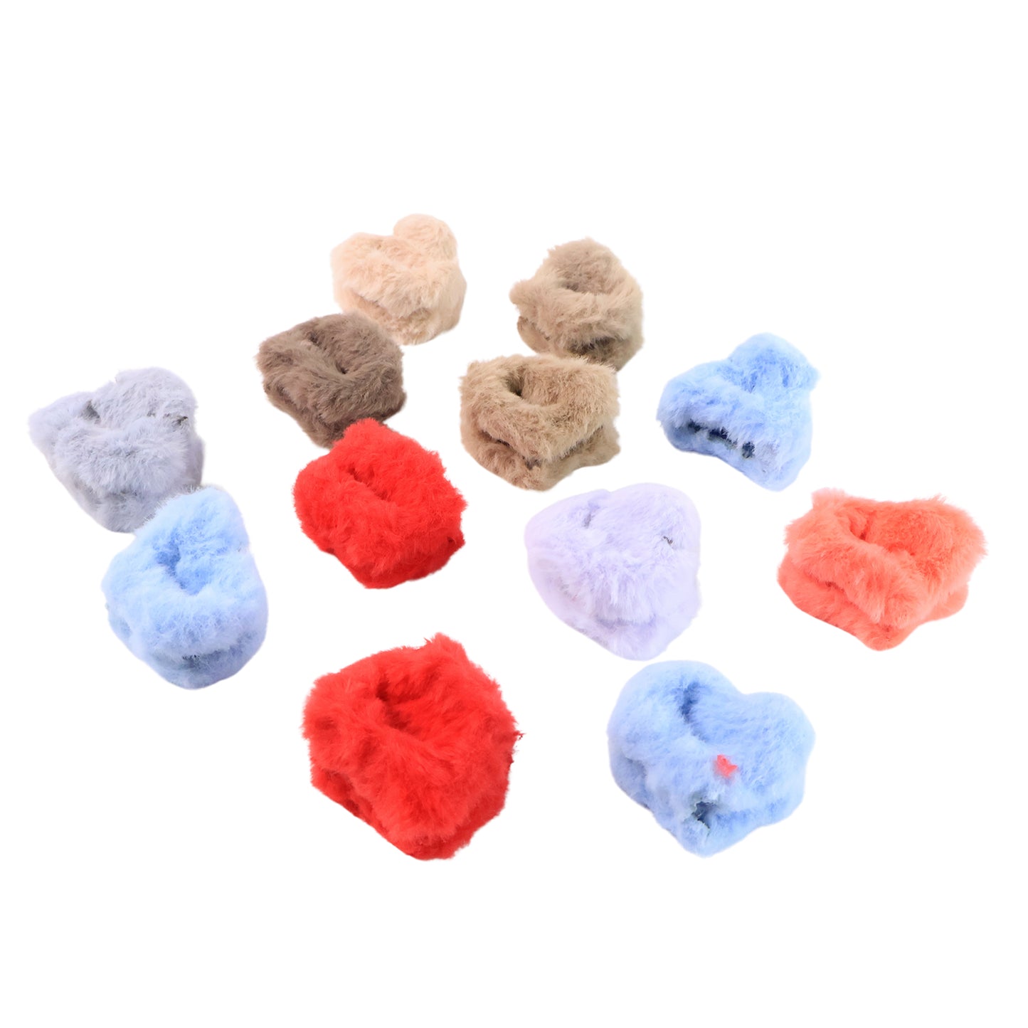 Small Hair Claw Clips Plastic Fluffy Hair Claw Hair Hair Accessories (12 Pcs Set)