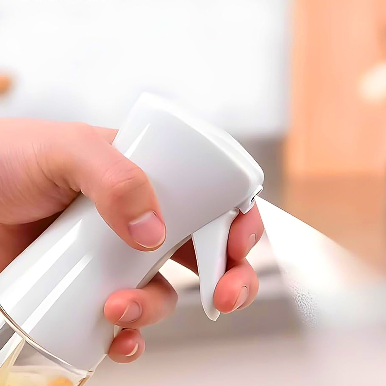 Glass Oil Spray Bottle - Versatile Kitchen Gadgets (250 Ml Approx  With White Box)